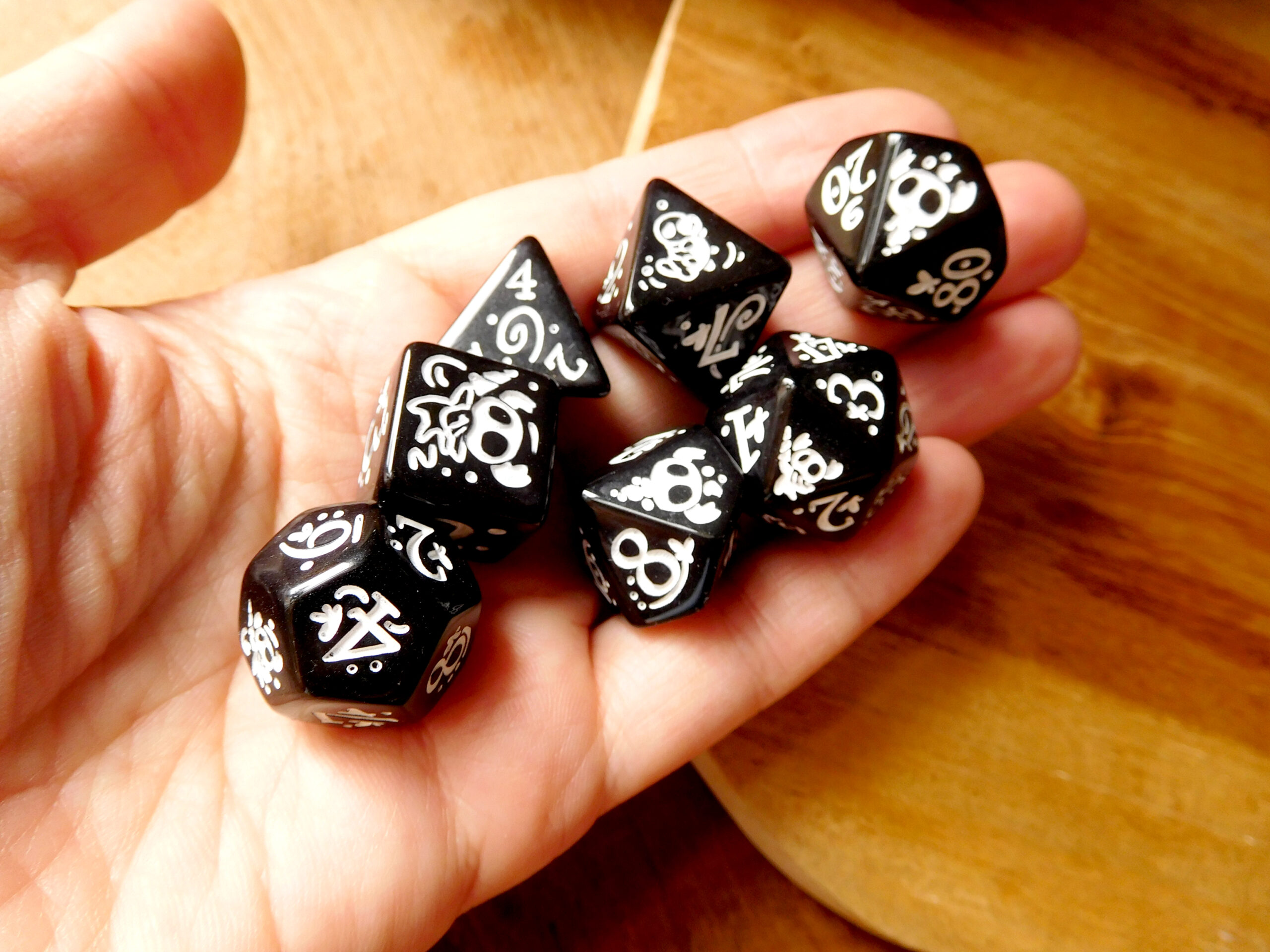 Acrylic Engraved Dice set: Hollow Knight