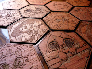 Wooden Coasters from recycled wood.