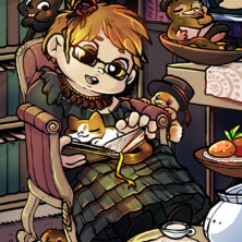 Chibi Portrait with Kitties and Nifflers