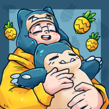 Snorlax Custom Profile Illustration Snorlax Custom Profile Illustration