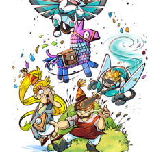 birthday poster design - Illustration for Game-INN. 2023